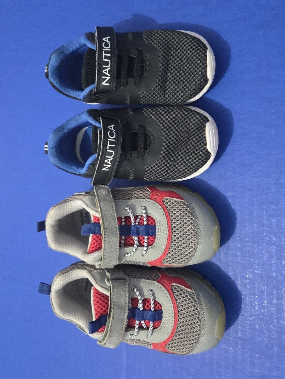 Kids Gray & Black Athletic Sneakers